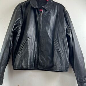 Duncan Row women leather bomber style size M